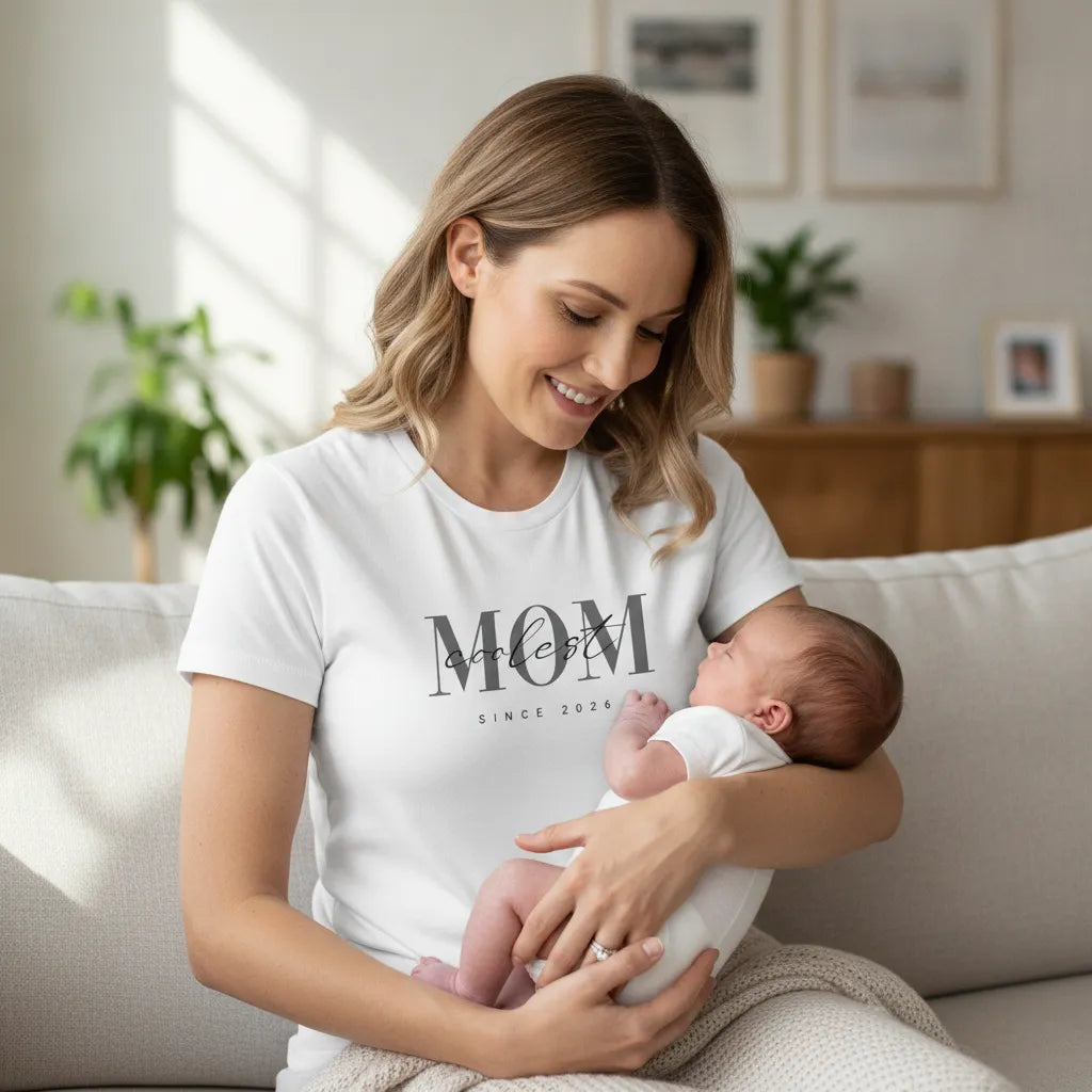 Customize Coolest Mom Statement Graphic Tee