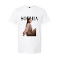 Custom Vogue Text & Image in Colored Graphic Tee
