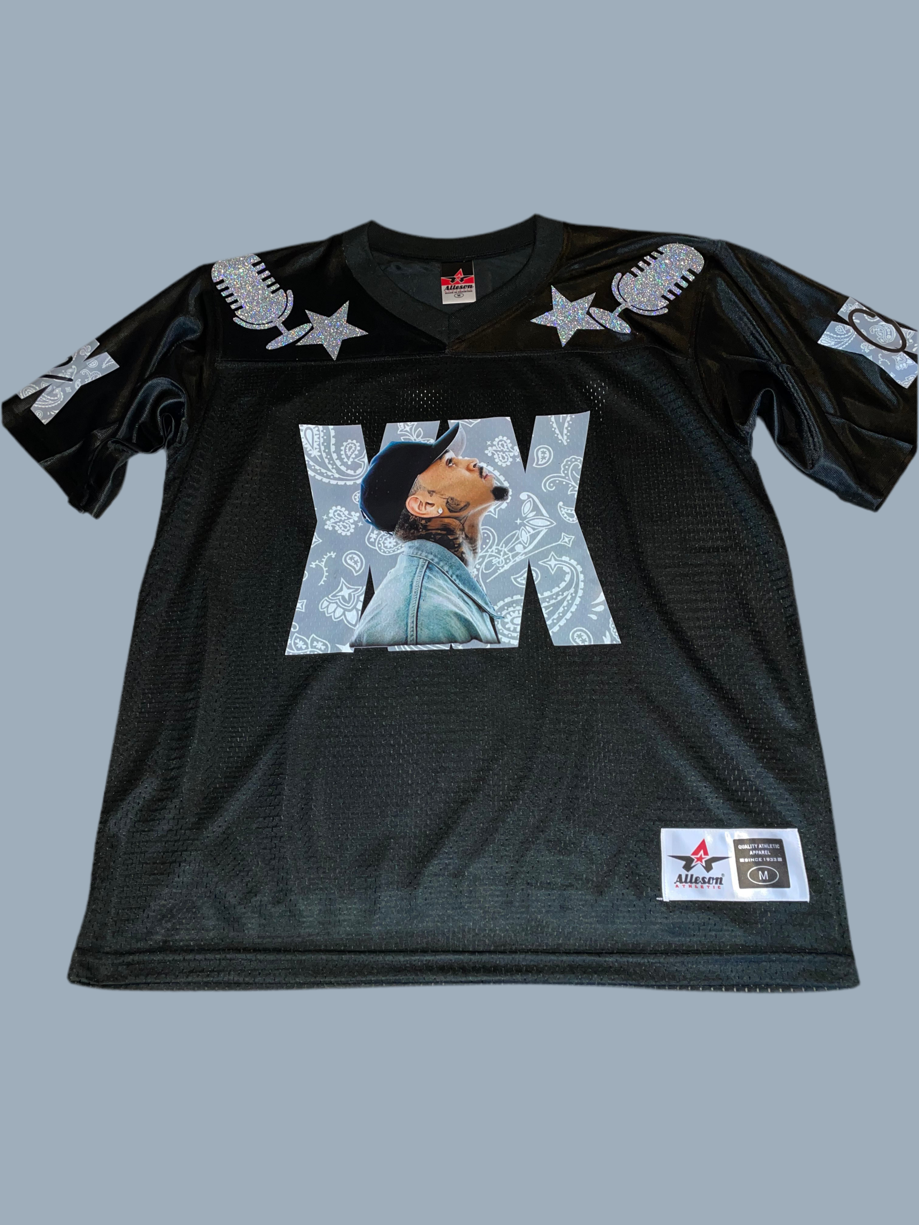 Chris Brown Black Football Jersey