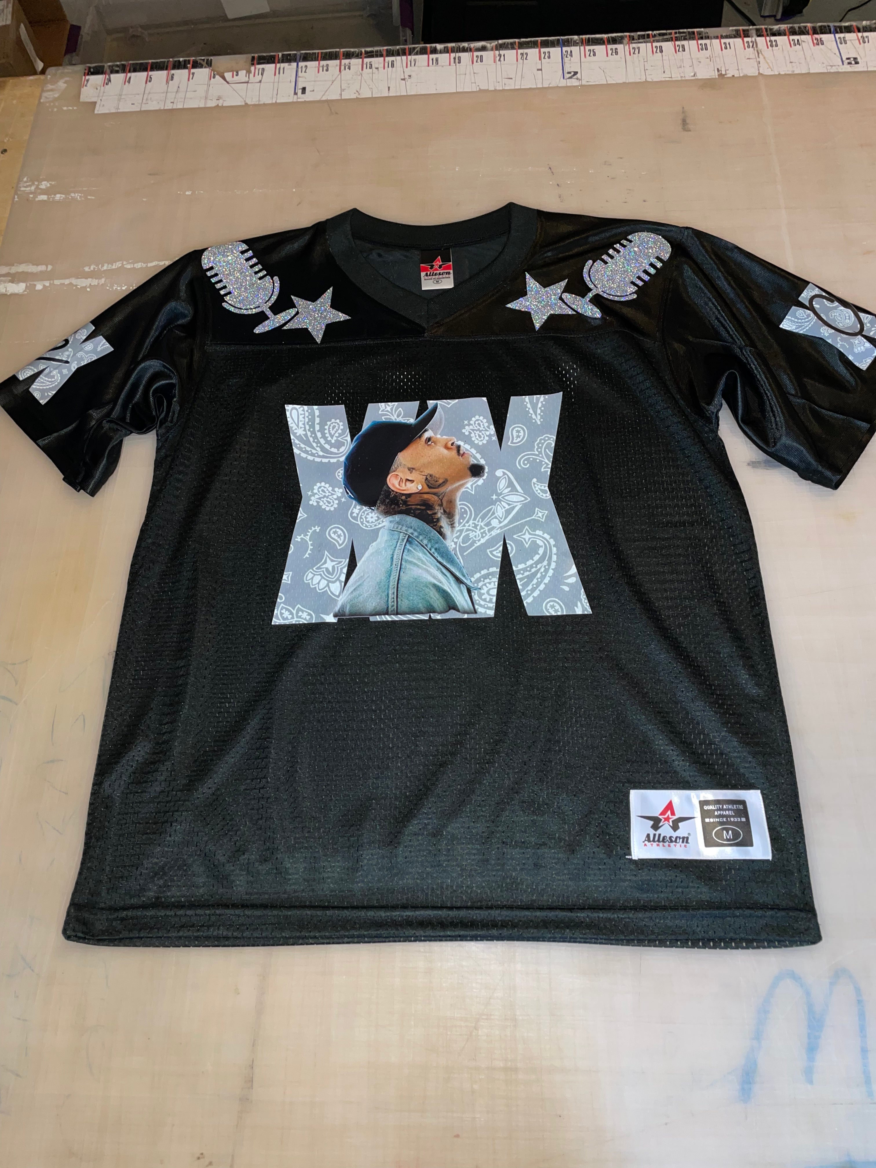 Chris Brown Black Football Jersey