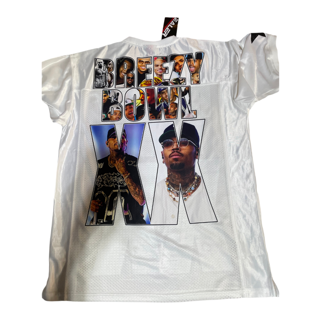 Chris Brown  White Football Jersey (Copy)