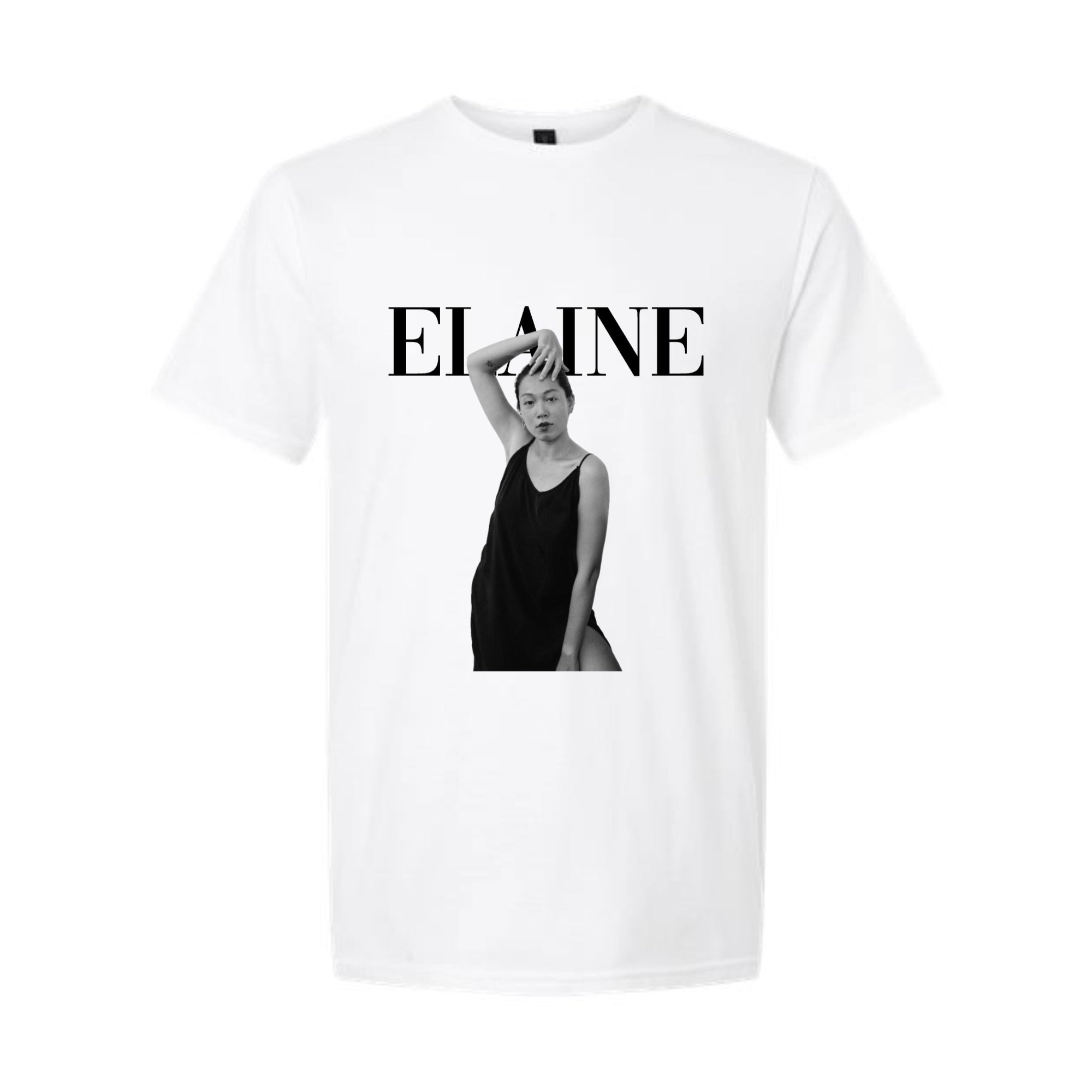 Custom Vogue Text & Image in B&W Graphic Tee