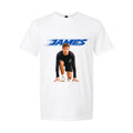 Custom Speedy Text in Blue & Image Graphic Tee