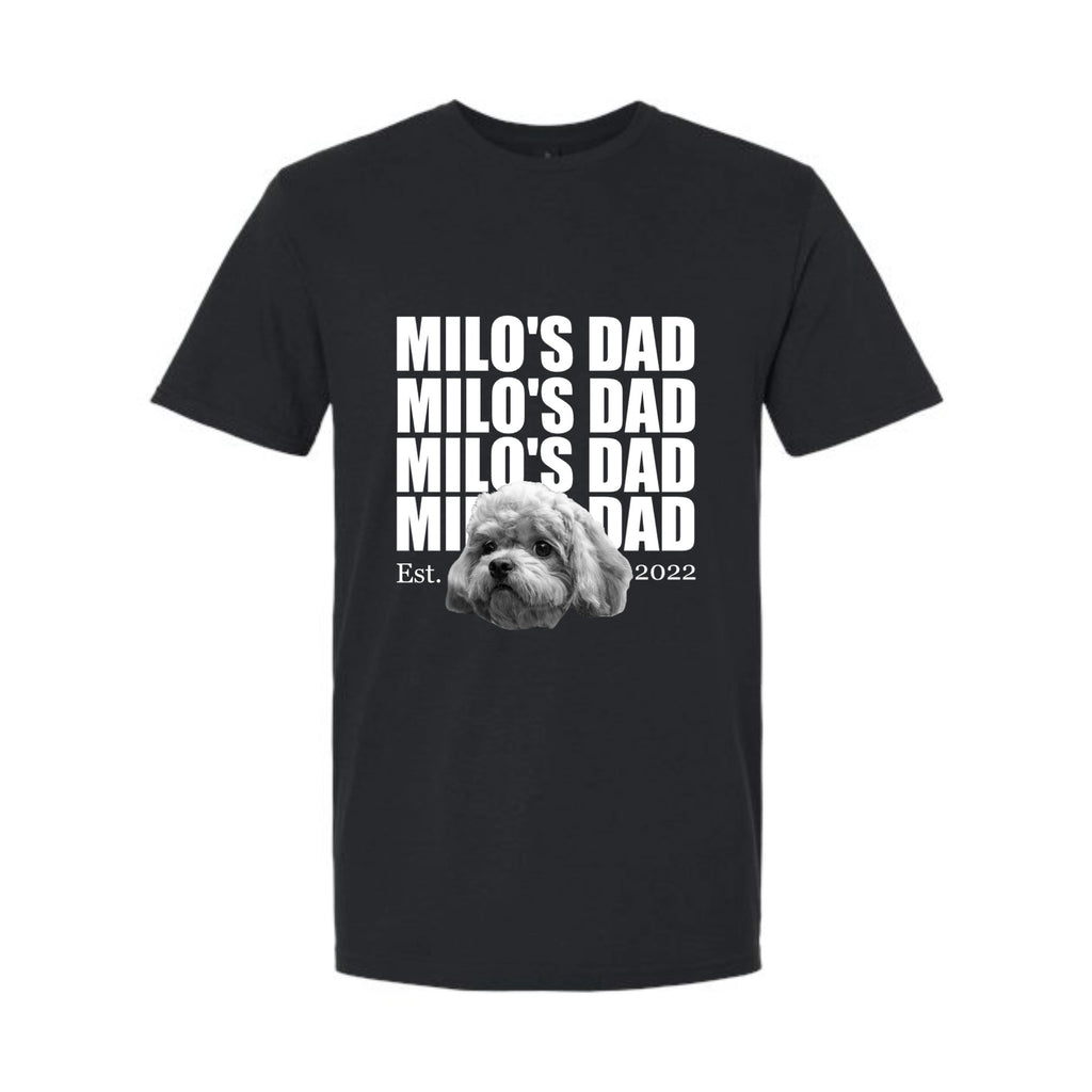 Custom Sans-Serif 4-Text & Photo Graphic Tee