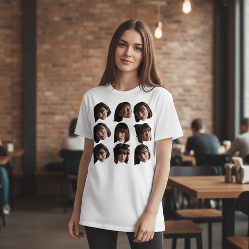Custom 9-Head Image Graphic Tee